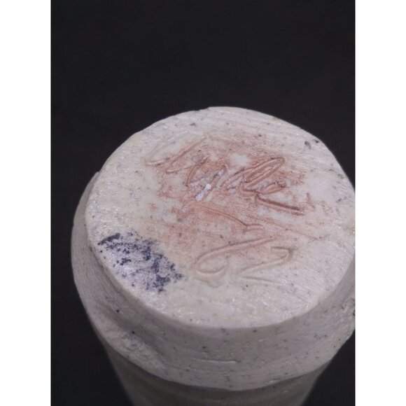 Handmade Ceramic Pottery Cup brutalist rough finish 3.5" Tall Signed by Artist - Picture 12 of 14